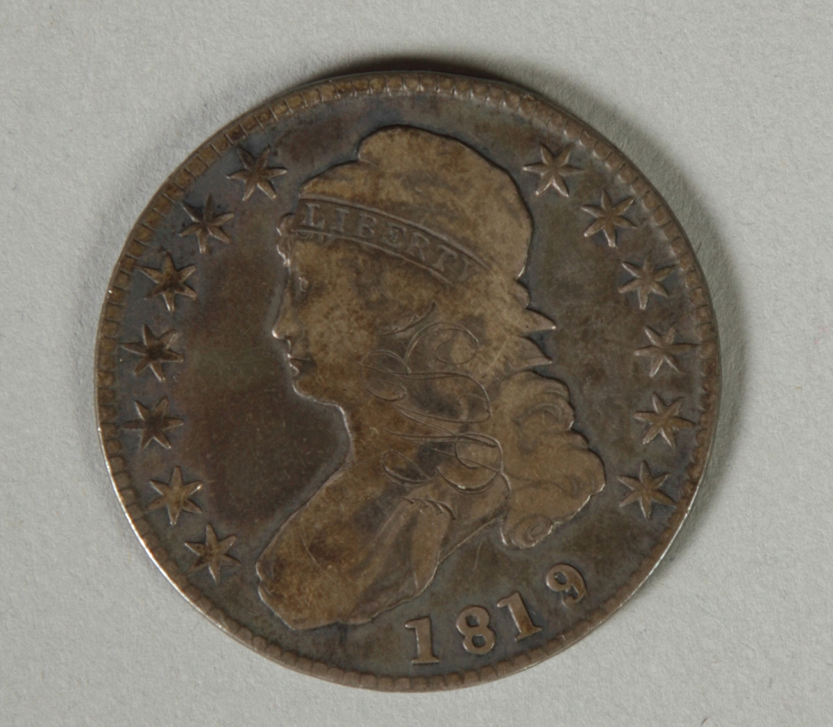 1819 Silver 50 Cent Piece Dia. 1 1/4E