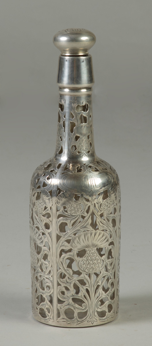 Sterling Silver Overlay Decanter 136d02