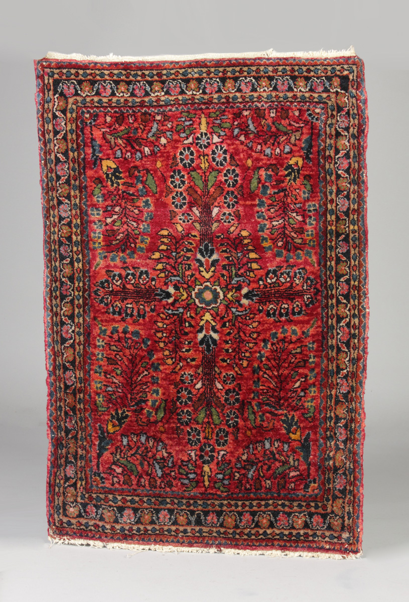 Sarouk Oriental Mat 24 x 37 1 2  136d0c