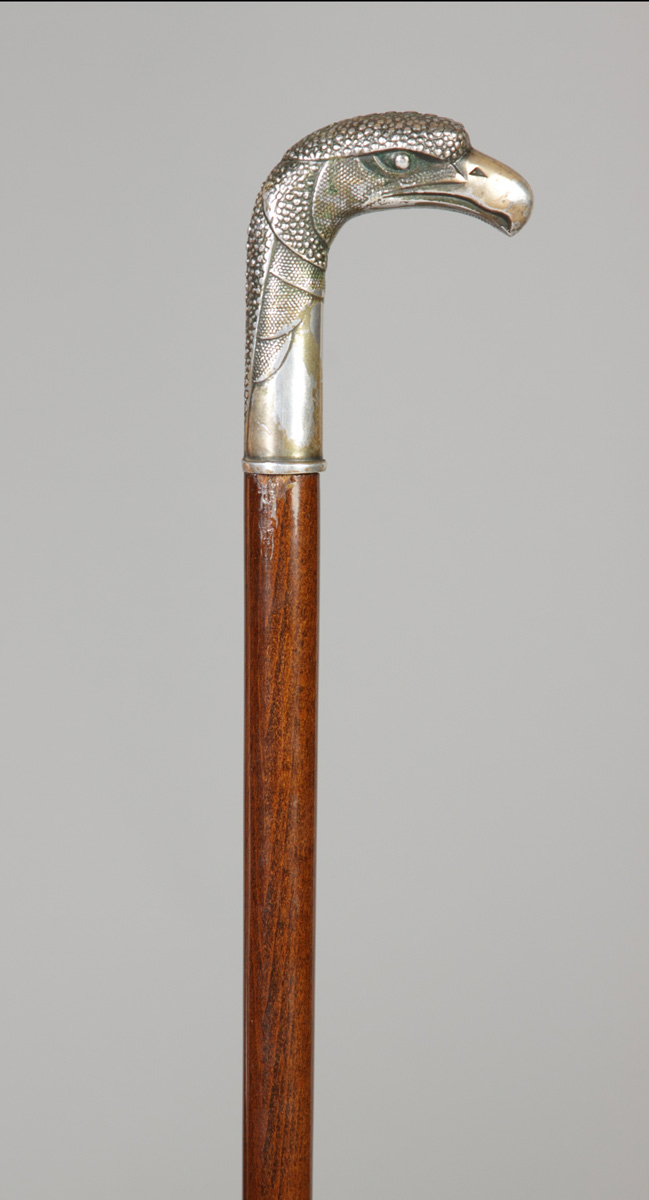 Silver Plated Eagle Head Sword Cane
