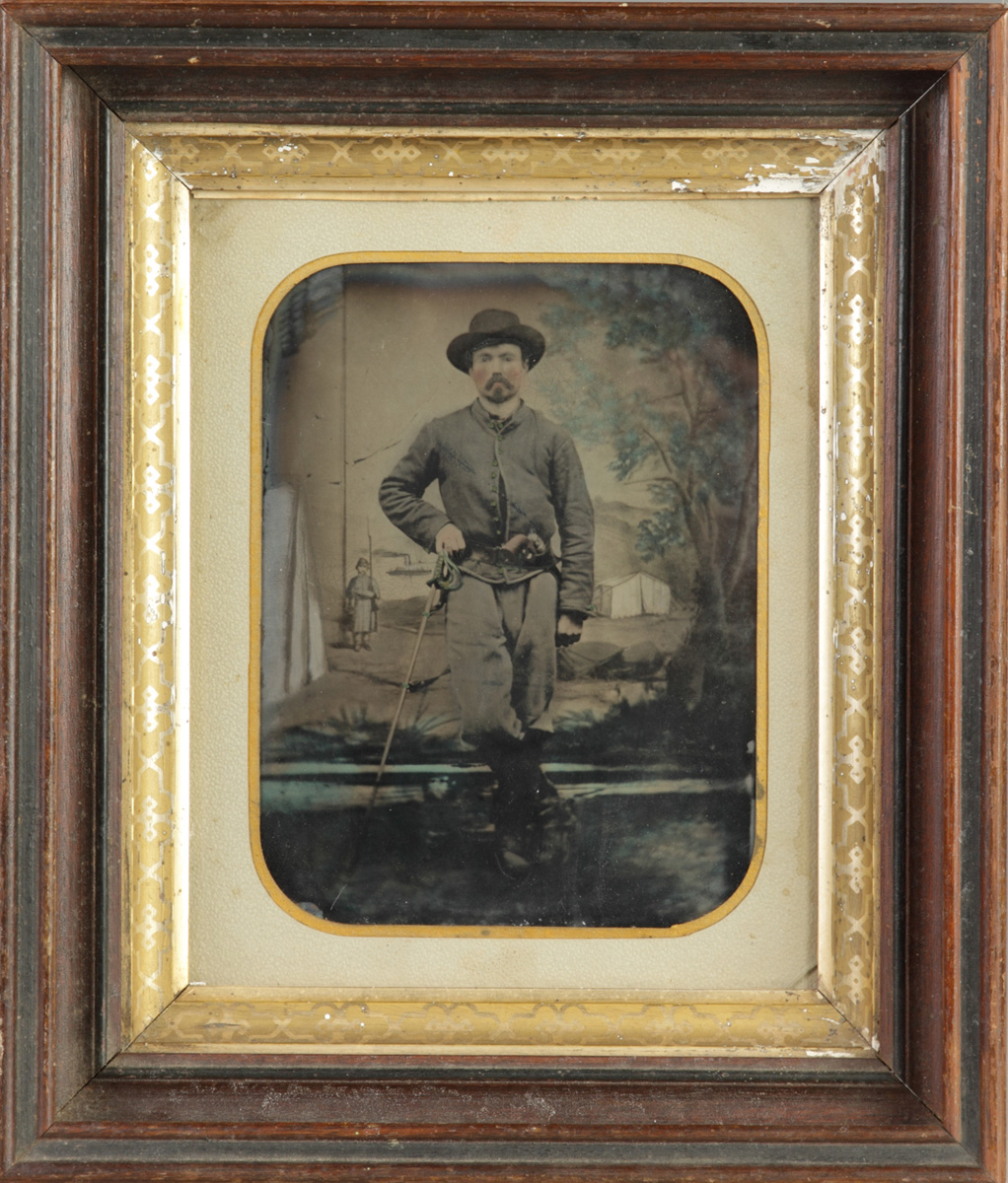 Full Plate Tin Type of a Union