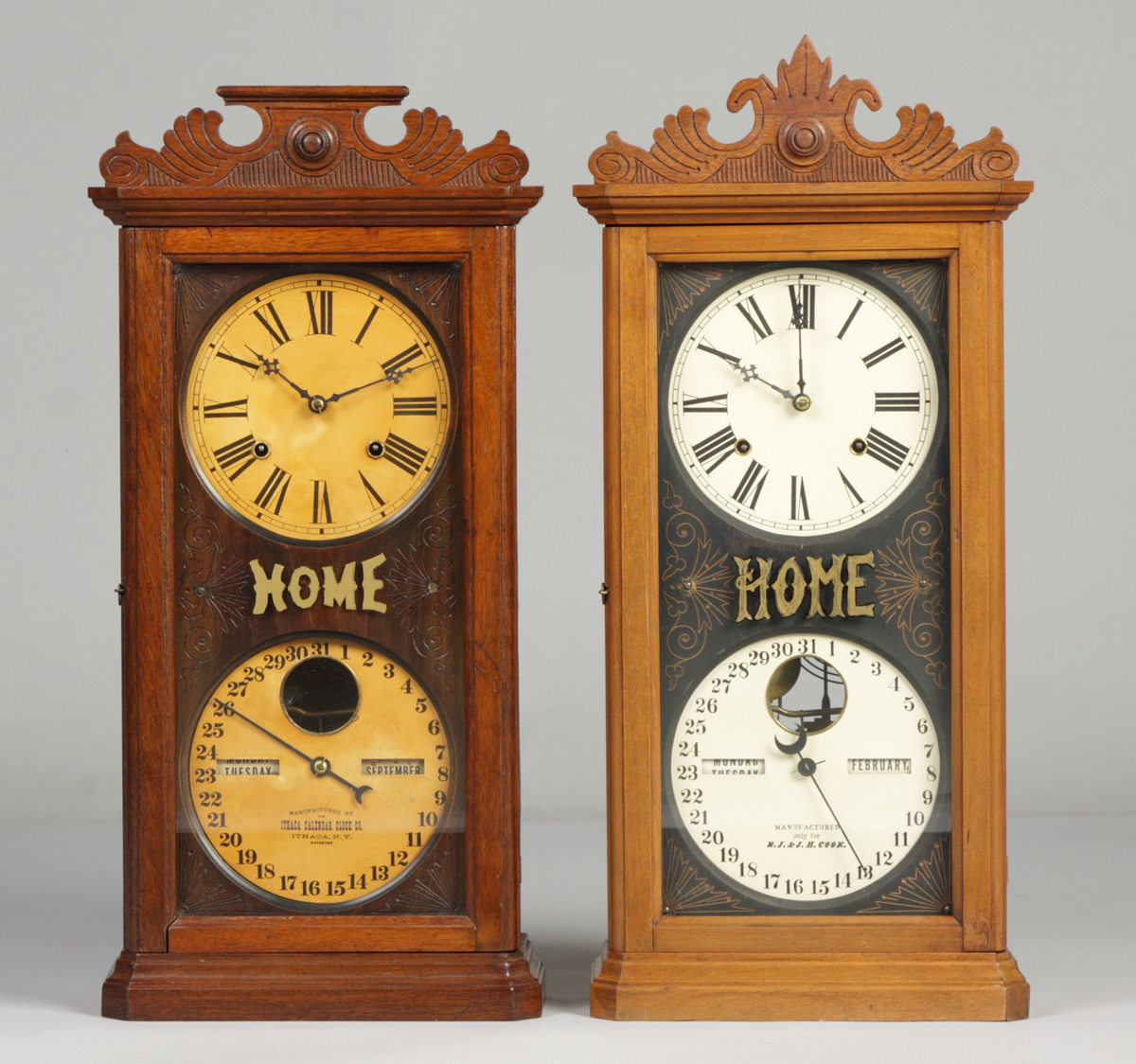 Ithaca Shelf Clock ''Home'' Lot