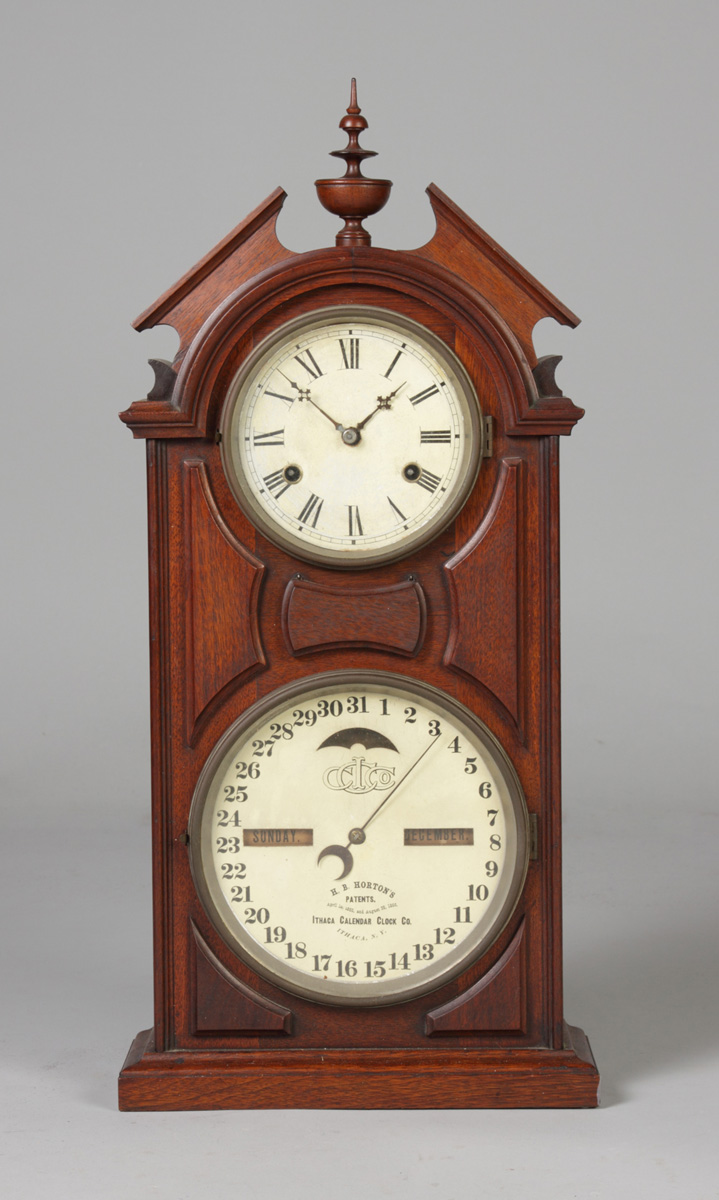 Ithaca Calendar Shelf Clock Walnut 136d93