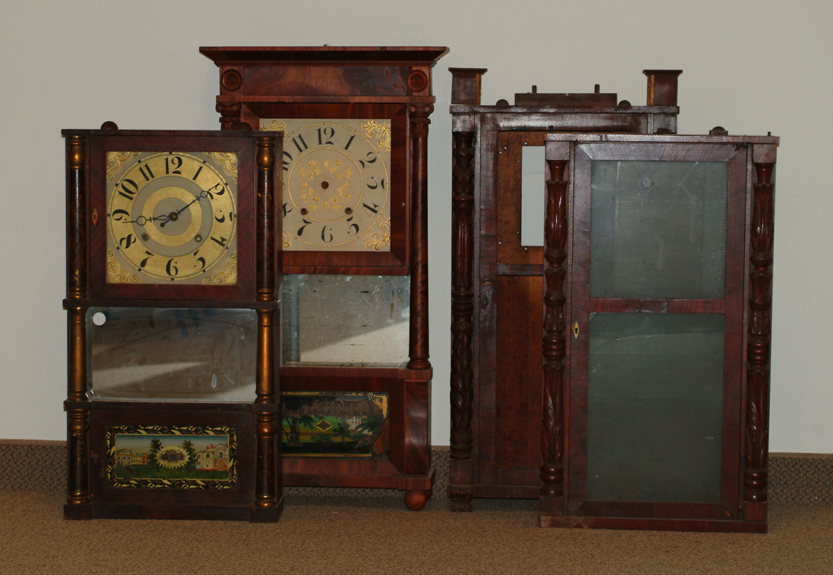 4 Clocks 2 Triple deckers Birge & Ives