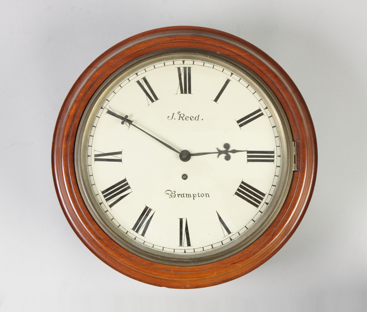 J. Reed English Gallery Clock Mahogany