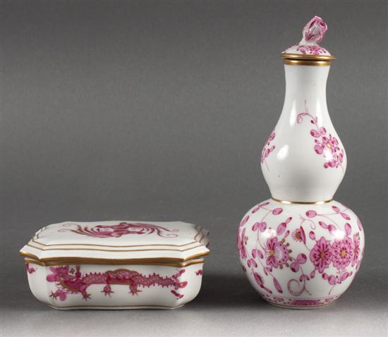 Meissen porcelain matchbox and 136e07
