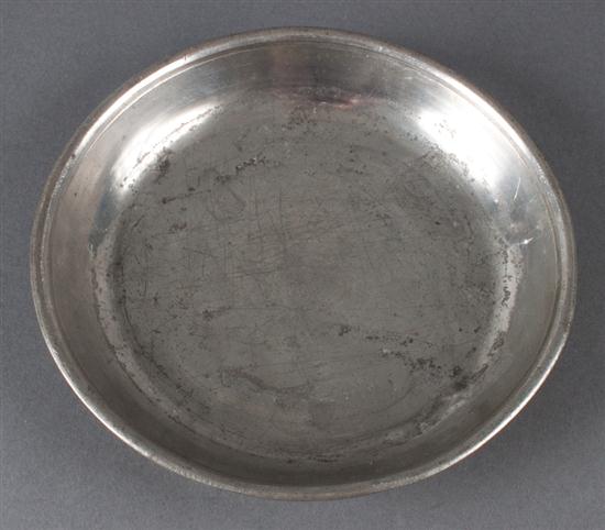 German pewter basin late 18th century  136e1a