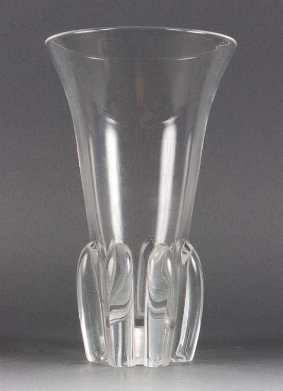 Steuben crystal vase etched Steuben  136e34