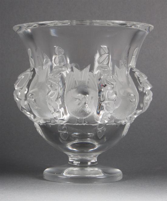 Lalique partial frosted glass Dampierre  136e3f