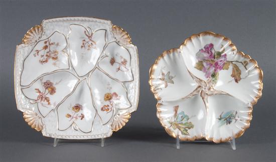 Two Limoges floral paint decorated 136e4f