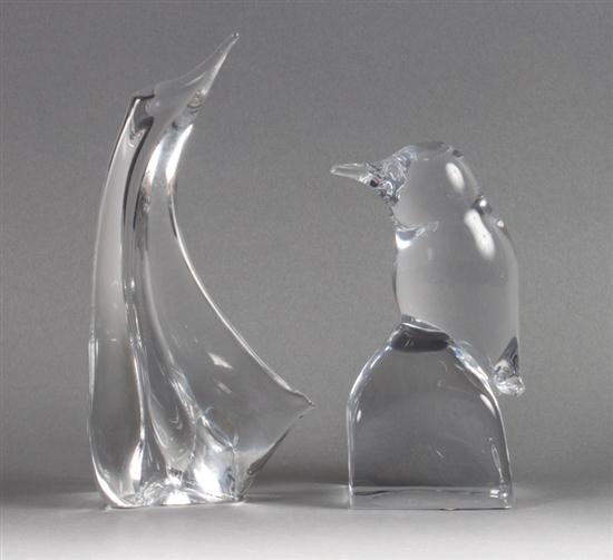 Daum France crystal penguin and