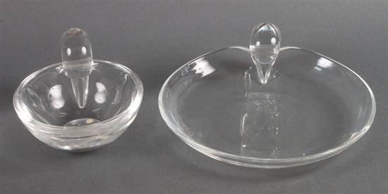 Two Steuben crystal candy dishes 136e61