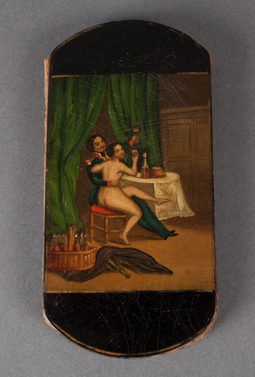 German lacquered papier-mache cigar