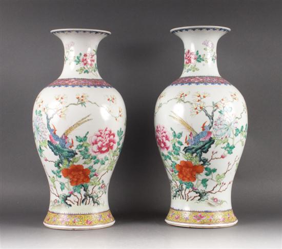 Pair of Chinese Export Famille
