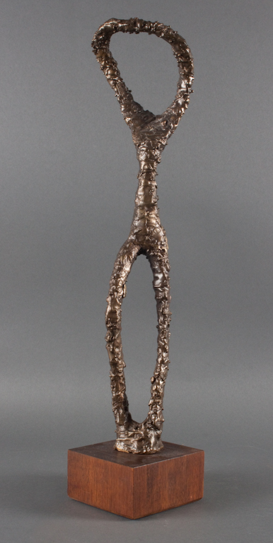 Contemporary bronze abstract figural 136f1d
