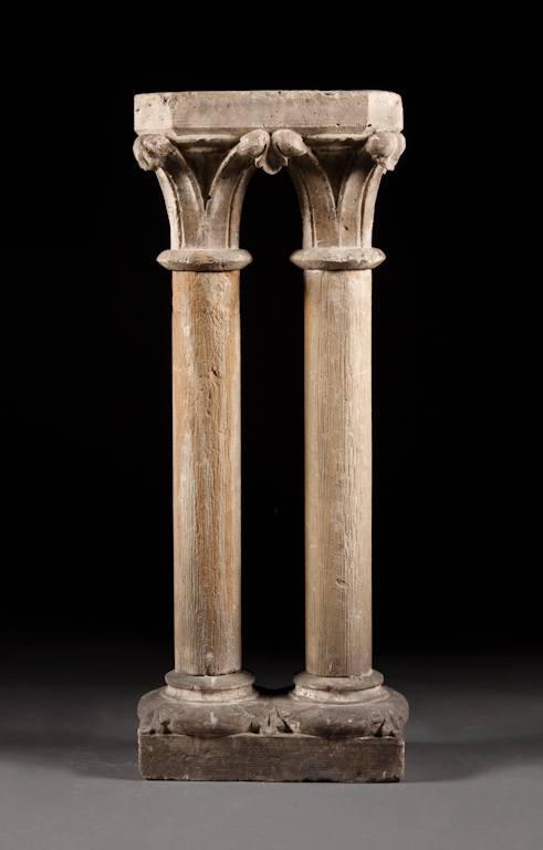 Pair of French carved stone columnar 136f30