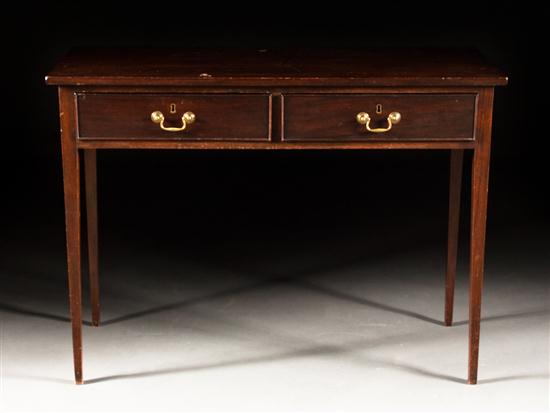 Federal style mahogany two-drawer