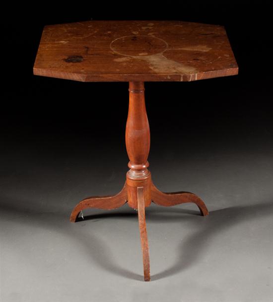 Federal mahogany tilt-top candlestand