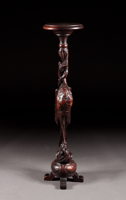 Victorian carved mahogany figural