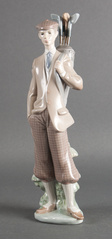 Lladro porcelain figure: The Golfer