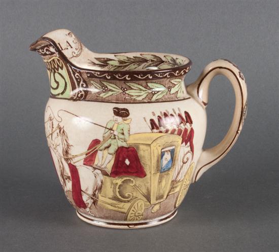 Buffalo pottery transferware pitcher 137083