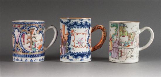Three Chinese Export porcelain
