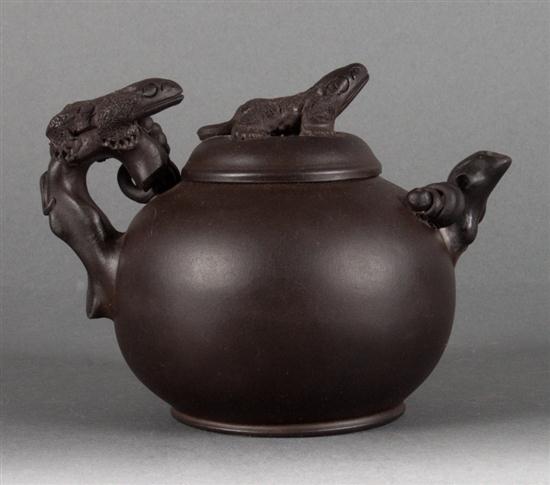 Chinese blackware teapot finial 139969