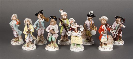 Nine Dresden and Sitzendorf porcelain 1399e5