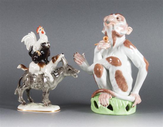 Dresden porcelain figure of a monkey 1399e6