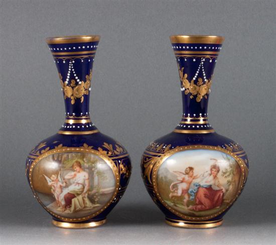 Pair of Royal Vienna porcelain 1399fe