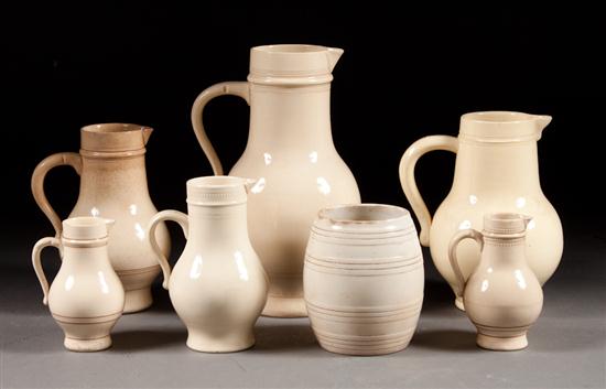 Set of five Villeroy & Boch glazed pottery
