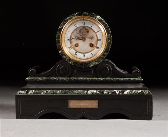 French marble mantel clock fourth