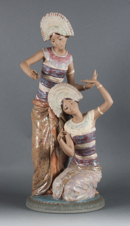 Lladro Gres group of two Mayan 139a4f