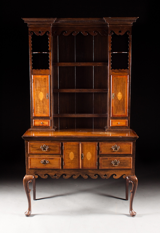 George II style inlaid oak Welsh 139a90