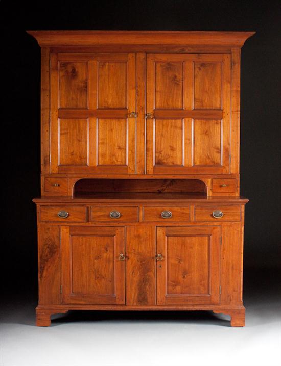 Chippendale walnut step back cupboard 139a9a