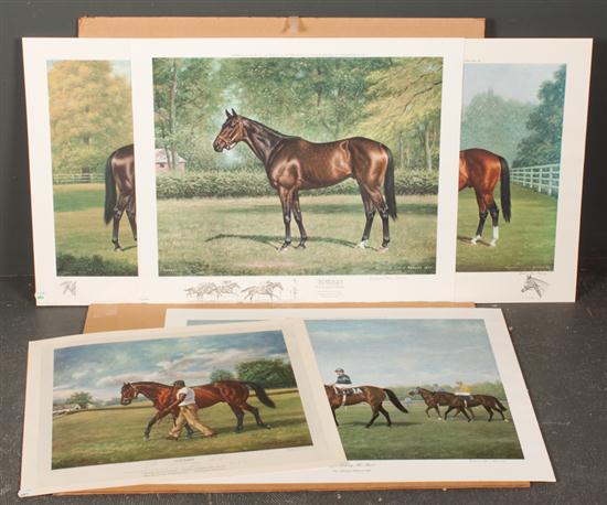 Seven equine color prints artists 139adb