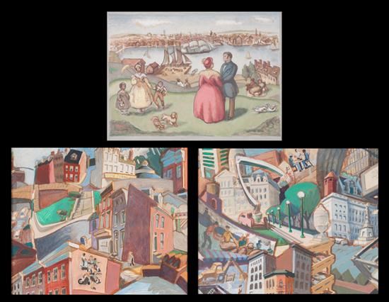 Three mid-20th century Baltimore themed