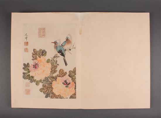 Chinese album of watercolors of 139b9d