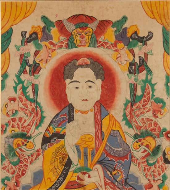 Chinese/Tibetan thangka: Image of the