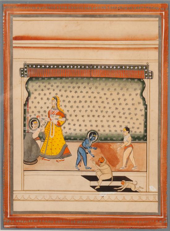 Indian painting The young Krishna 139bd1