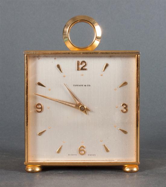 Tiffany & Co. double-sided gilt-metal