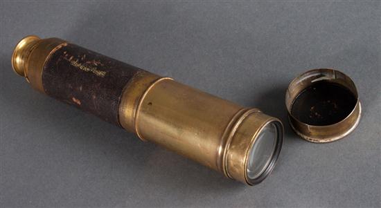 Victorian brass spy glass Estimate 139c09