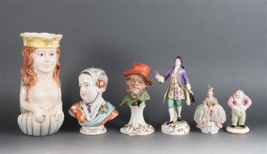 Six assorted Continental porcelain 139c2c