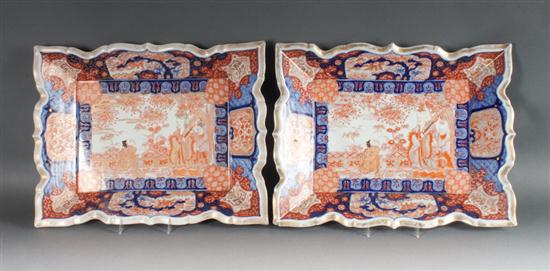 Pair of Japanese Imari porcelain