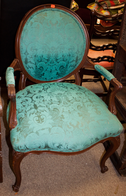 Louis XV style upholstered armchair 139c61
