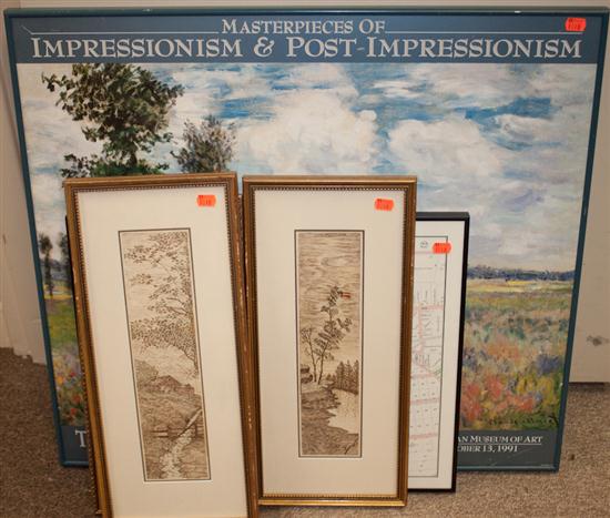 Impressionist exhibition framed