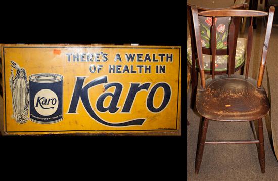 Karo lithograph tin advertising