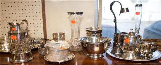 Assorted silver-plated articles
