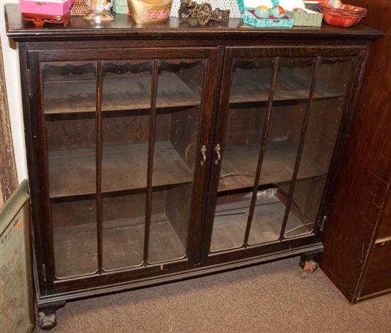 Arts and Crafts style oak bookcase