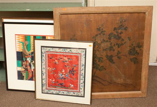 Two framed lithographs Chinese 139daa